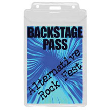 BRADY PEOPLE ID, HORIZONTAL BADGE HOLDERS, BAG OF 100, PIECED AND SOLD IN FULL BAGS ONLY